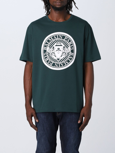 Balmain T-shirt  Men Color Green