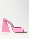 Attico Devon Patent Leather Mules In Pink