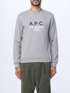 Apc A.p.c. Sweatshirt With Logo In Grey