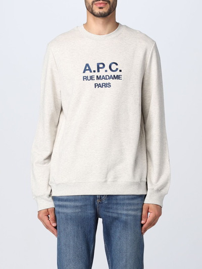 Apc Sweatshirt A.p.c. Herren Farbe Grau In Grey