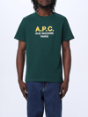 APC T-SHIRT A.P.C. MEN colour GREEN,E51131012