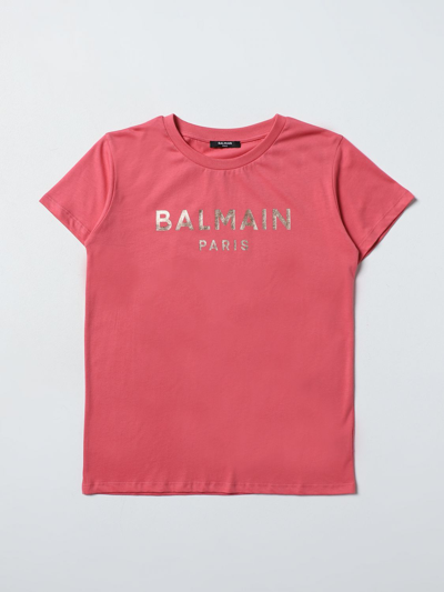 Balmain T-shirt  Kids Kinder Farbe Rot In Red