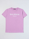 Balmain T-shirt  Kids Kinder Farbe Lila In Lilac