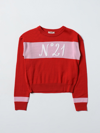 N°21 Kids' Sweater In Wool Blend In Red