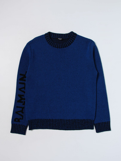 Balmain Jumper  Kids Kids In Gnawed Blue
