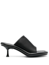 Jw Anderson Black Bumper Tube Sandals In 999 Black