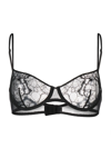 Zhilyova Tara Lace-embellished Bra In Black
