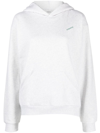 Coperni Logo-print Jersey Hoodie In Grey
