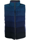 MISSONI OMBRÉ-EFFECT EMBROIDERED PADDED GILET