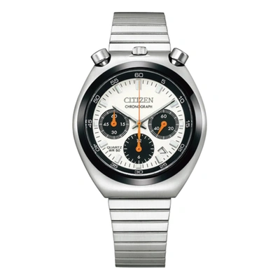 Pre-owned Citizen Collection Record Label Tsuno Quartz Chronograph Watch An3660-81a Usus
