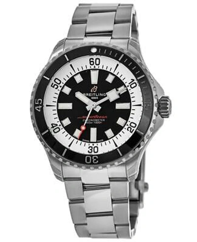 Pre-owned Breitling Superocean Automatic 42 Black Dial Steel Men's Watch A17375211b1a1