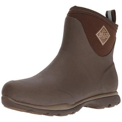 Pre-owned The Original Muck Boot Company Muck Boot Arctic Excursion Men's Rubber Winter Ankle Boot, Brown