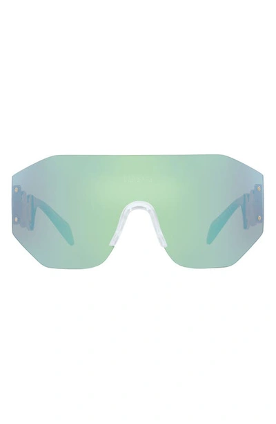 Versace 45mm Irregular Sunglasses In Blue Mirror