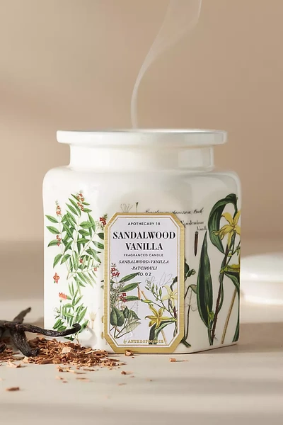 Apothecary 18 By Anthropologie Apothecary 18 Woody Sandalwood Vanilla Ceramic Jar Candle