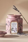 Apothecary 18 By Anthropologie Apothecary 18 Fresh Lavender Balsam Ceramic Jar Candle In Pink