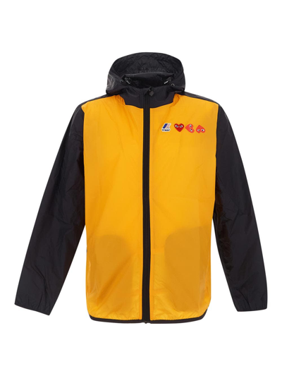 Comme Des Garcons Play X K-way Waterproof Jacket In Multicolor