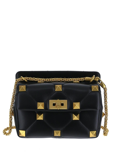 Valentino Garavani Roman Stud Small Shoulder Bag In 0no