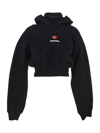DSQUARED2 CROPPED FIT HOODIE,S75GU0489S25516900