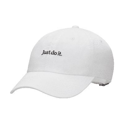 Nike Unisex Club Unstructured Jdi Cap In White