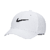 Nike Unisex Dri-fit Club Structured Swoosh Cap In White