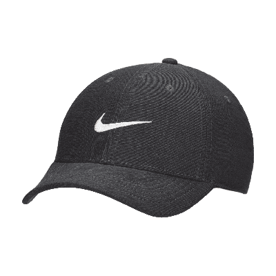 Nike Unisex Dri-fit Club Structured Heathered Cap In Black