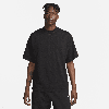 Nike Men's Solo Swoosh Short-sleeve Heavyweight Top In Black