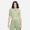 Nike Women's  Sportswear Essential Slim Cropped T-shirt In Green