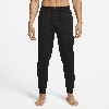 Nike Grey Yoga Dri-fit Lounge Pants In Black