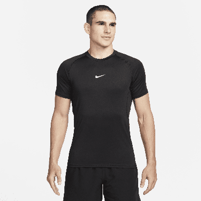 Nike Men's Pro Slim-fit Dri-fit Short-sleeve T-shirt In Black