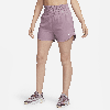 Nike Women's One Dri-fit Ultra High-waisted 3" Brief-lined Shorts In Purple