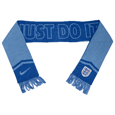 Nike England National Team Local Verbiage  Unisex Soccer Scarf In Blue