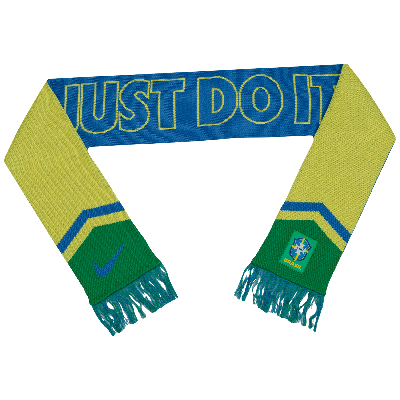 Nike Brazil National Team Local Verbiage  Unisex Soccer Scarf In Blue