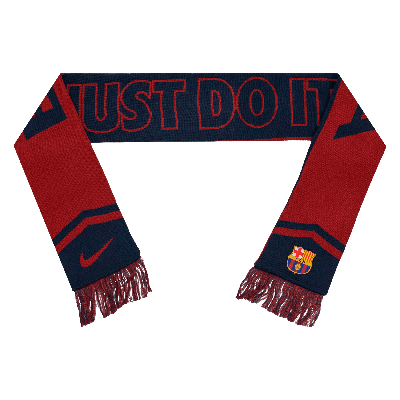 Nike Barcelona Local Verbiage  Unisex Soccer Scarf In Blue