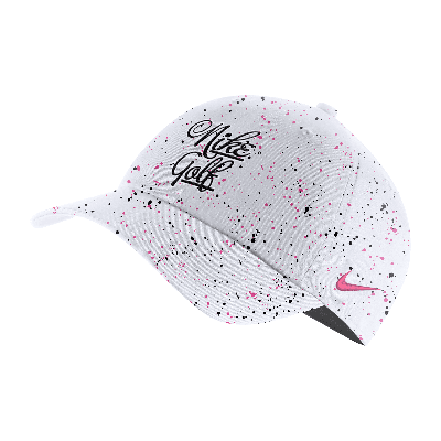 Nike Men's Golf Speckled Print Hat In White