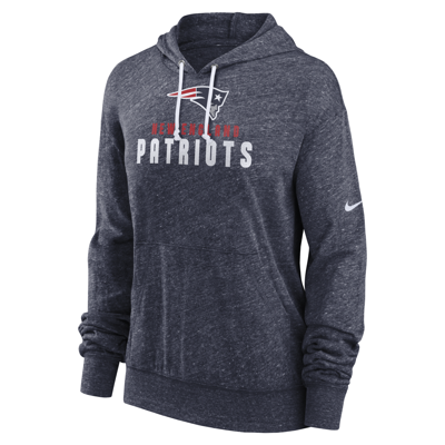 Nike Women's Gym Vintage (nfl New England Patriots) Pullover Hoodie In Blue