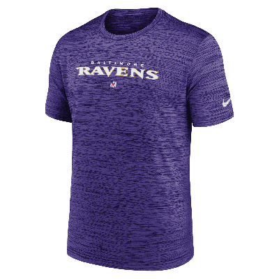 Nike Men's Dri-fit Sideline Velocity (nfl Baltimore Ravens) T-shirt In Purple