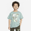 Nike Sportswear "art Of Play" Relaxed Graphic Tee Little Kids T-shirt In Green