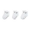 Nike Baby Swoosh Ankle Gripper Socks (3-pairs) In White