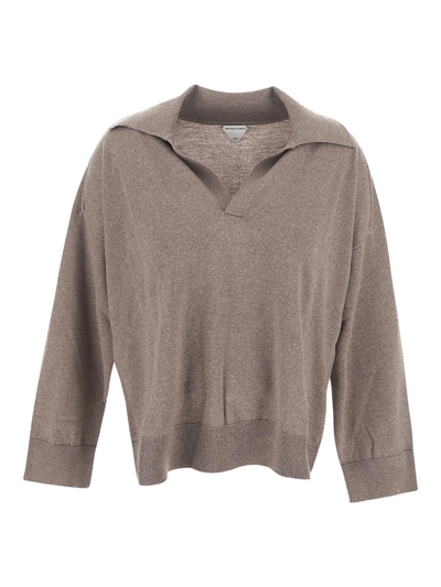 Bottega Veneta Wool Sweater In Grey