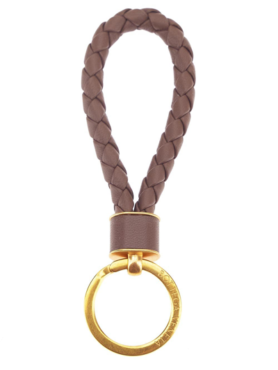 Bottega Veneta Key Ring In Brown