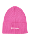 PALM ANGELS PALM ANGELS CLASSIC LOGO RIBBED BEANIE