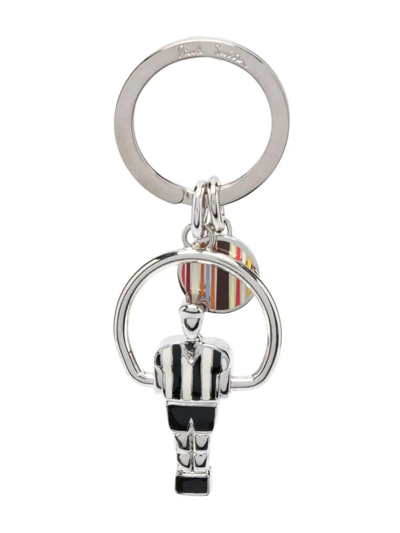 Paul Smith Statement-pendant Keyring In Silver