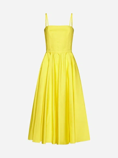 Alexander Mcqueen Dress In Bright Yellow