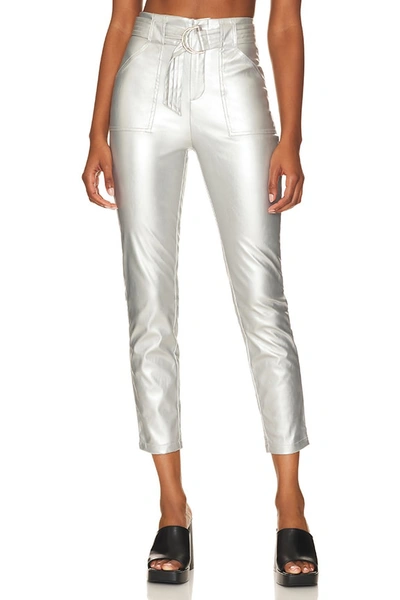 Superdown Chanice Buckle Pant In Silver