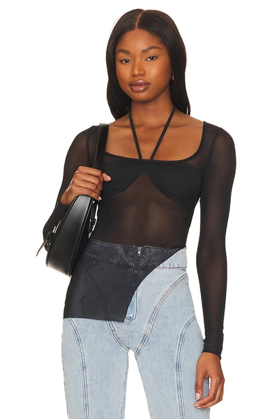 Superdown Shania Top In Black