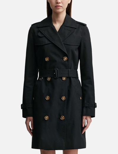 Burberry The Short Islington Trench Coat In Black
