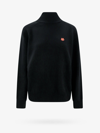 Kenzo Boke Flower Long-sleeved Turtleneck In Black