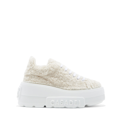Casadei Nexus Senales Eco Fur - Woman Xxl Sole White 36.5