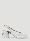 Maison Margiela Tabi Bianchetto 60mm Slingback Pumps In White