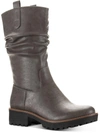 SUN + STONE NELLIEE WOMENS LUG SOLE ZIPPER MID-CALF BOOTS